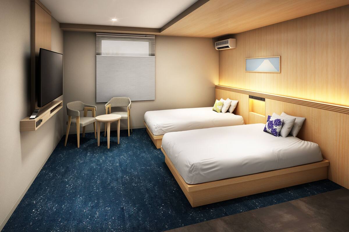 디럭스 트윈룸, 침대(여러 개), 금연, 산 전망 | 객실 내 금고, 암막 커튼, 다리미/다리미판, 무료 WiFi