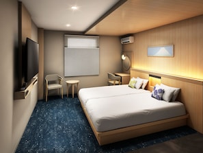 Deluxe Double Room, 1 King Bed, Non Smoking, Mountain View | In-room safe, blackout drapes, iron/ironing board, free WiFi - HOTEL FUJi TORiiGATE (Fujiyoshida)