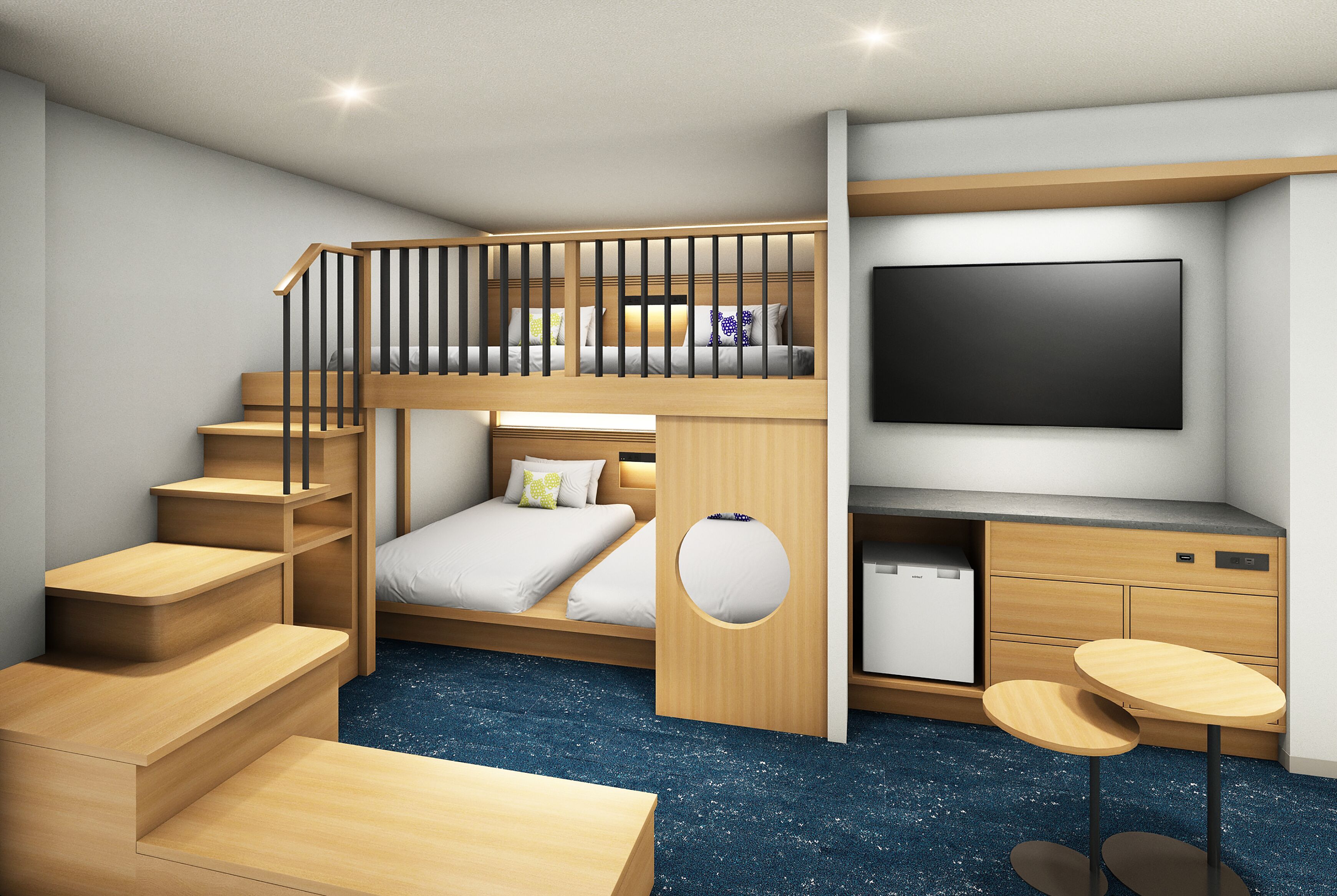 Quadruple Room, Multiple Beds, Non Smoking, Private Bathroom | In-room safe, blackout drapes, iron/ironing board, free WiFi