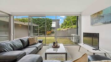 TV, fireplace, offices