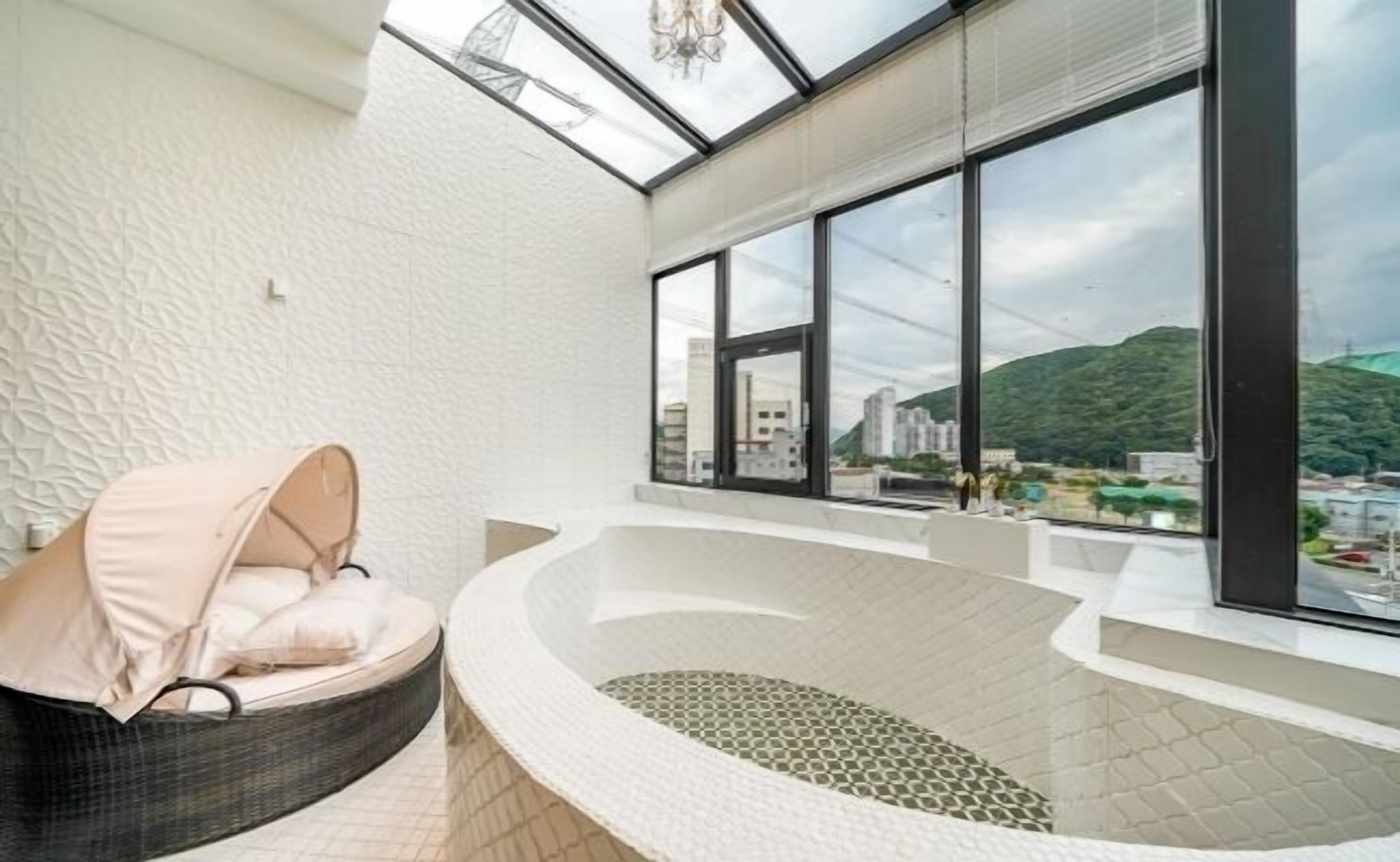 Party Room - Terrace Pool Villa | Private spa tub