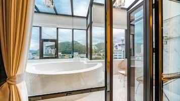 Junior Double Room, City View | Private spa tub