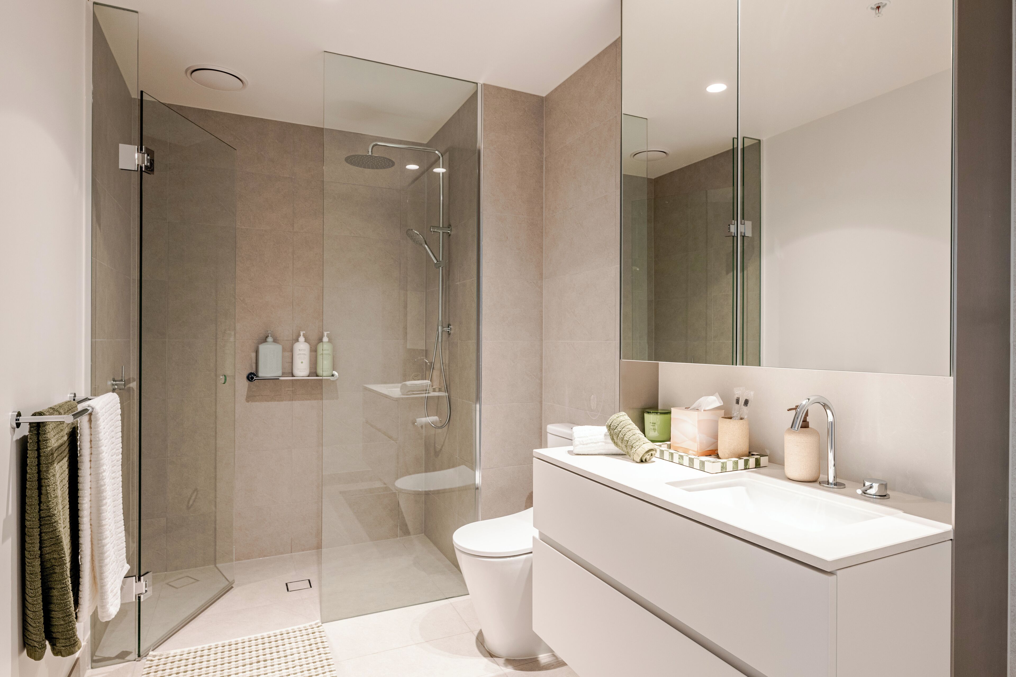 Shower, hair dryer