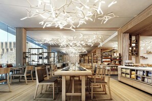 Ofereix vistes al jardí i s'hi serveixen esmorzars, dinars i sopars 