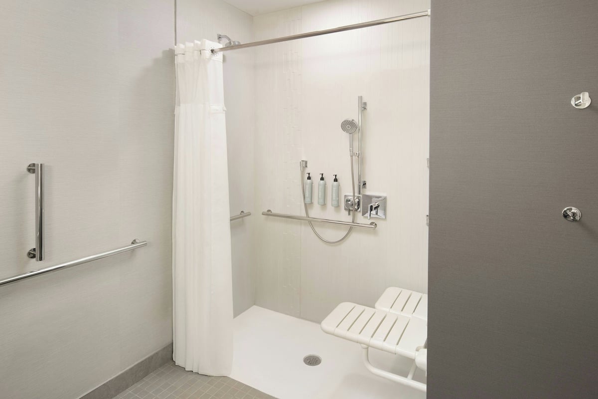 Free toiletries, hair dryer, towels, soap
