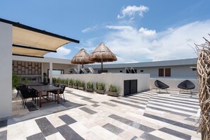 Outdoor dining - New and elegant apartment Aldea Zama 2 bedrooms (Tulum)