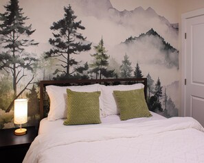 1 habitación, tabla de planchar con plancha, wifi gratis y ropa de cama