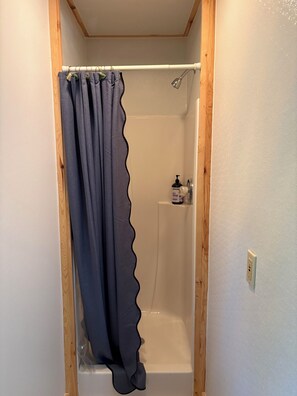 Shower, towels, toilet paper - Spacious, comfortable 1 BR with FULL kitchen, large sitting rm, private bath (Ray)