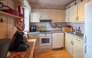 Kjøleskap, ovn, oppvaskmaskin og kaffetrakter/tekoker