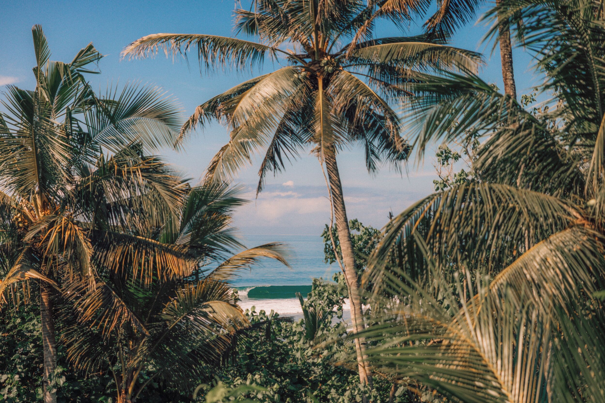 On the beach, black sand