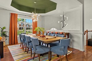 Dining - Rally Point Inn: private family getaway with pool, gym, hot tub, arcade (Clarksville)