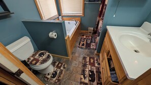 Jetted bath, hair dryer, towels, soap - Lakes of The North Ski, Snowmobile, Golf, Outdoor Paradise 3-bedroom house (Elmira)