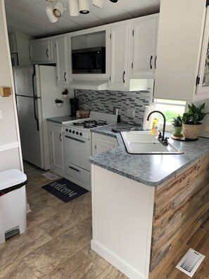 Microwave, oven, stovetop