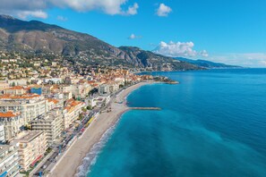 On the beach - Les Rives d'Or, Menton, France (Menton)