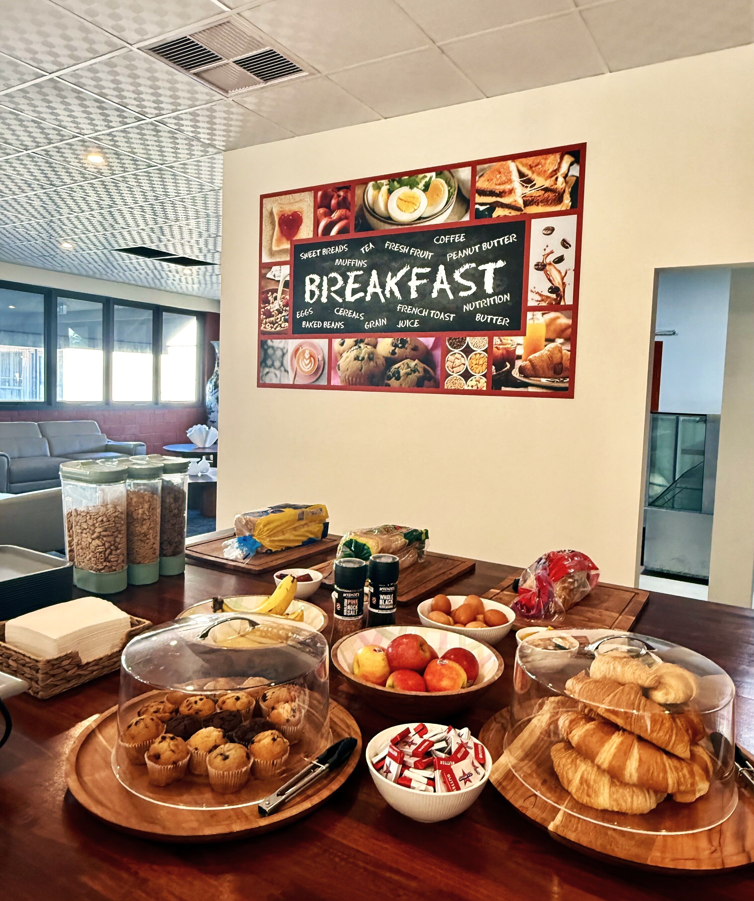 Desayuno continental incluido todos los días 