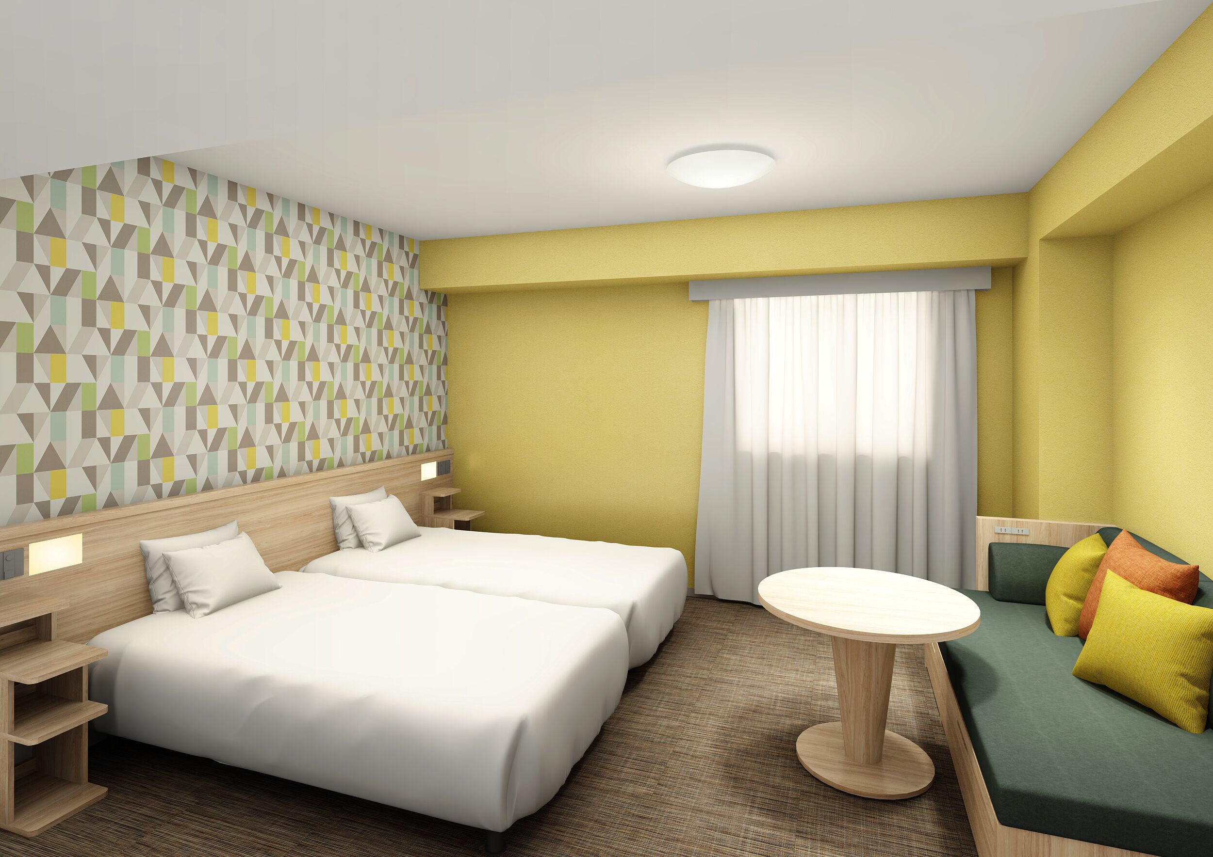 Deluxe Twin Room, Non Smoking (Washing machine & Microwave Included)