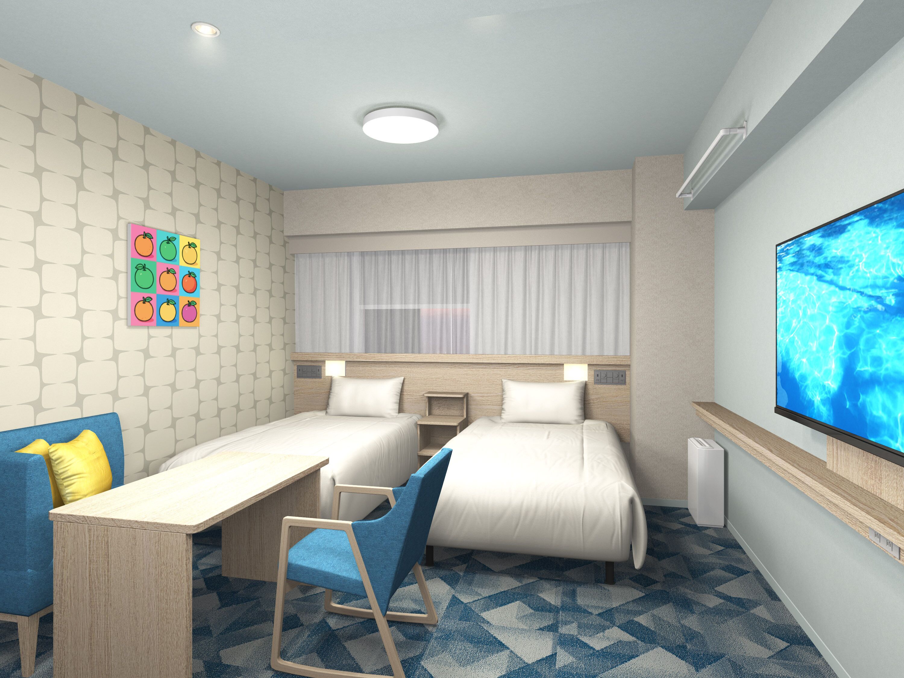 Twin Room | Desk, free WiFi