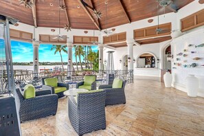 Terrace/patio - Enviable Miromar Lakes Resort Lifestyle & Amenities! Vacation Home with Private Pool & Spa! (Miromar Lakes)