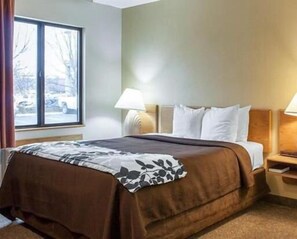 Chambre Simple, 1 grand lit, non-fumeur, animaux de compagnie acceptés