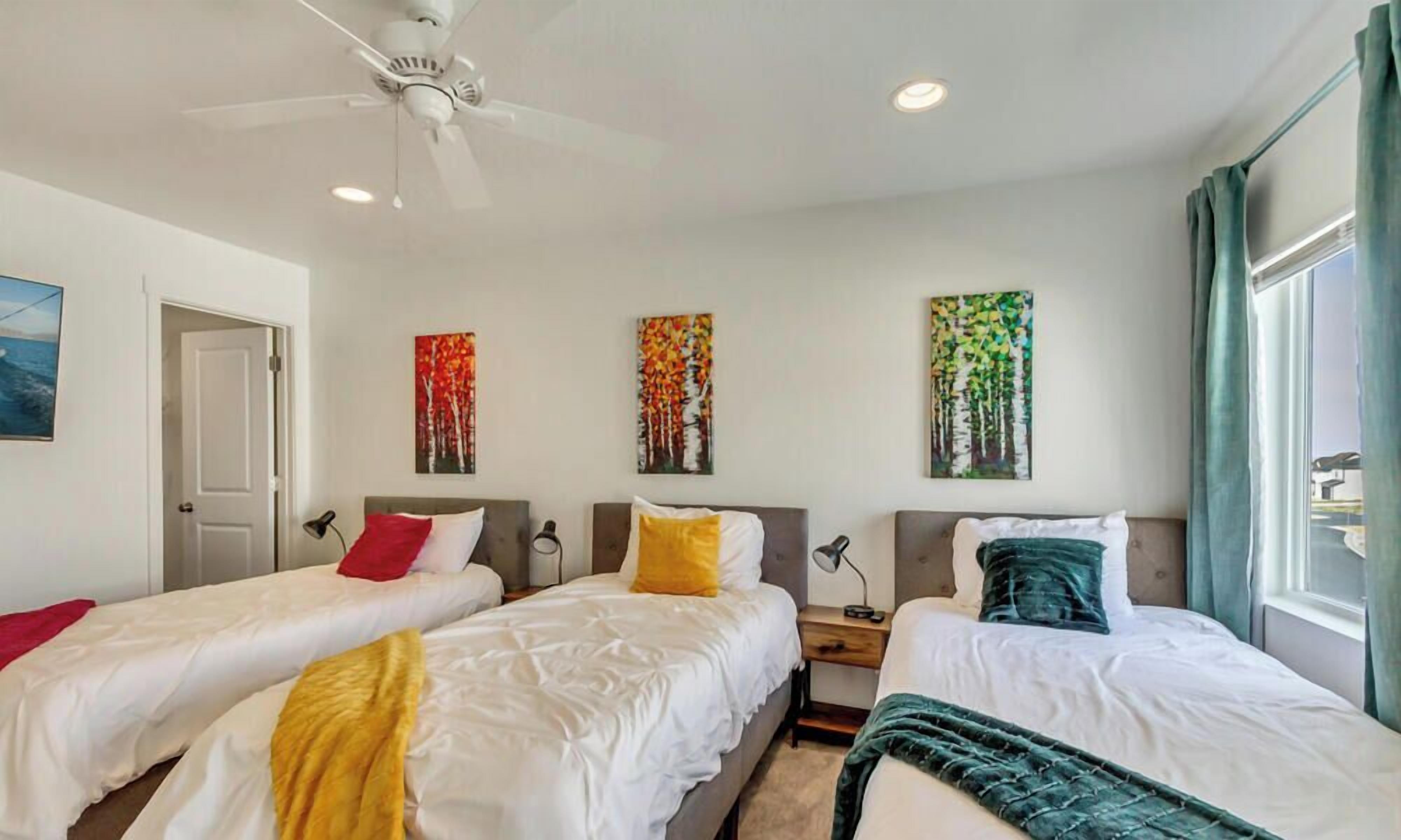3 habitaciones, tabla de planchar con plancha, cuna de viaje y wifi 