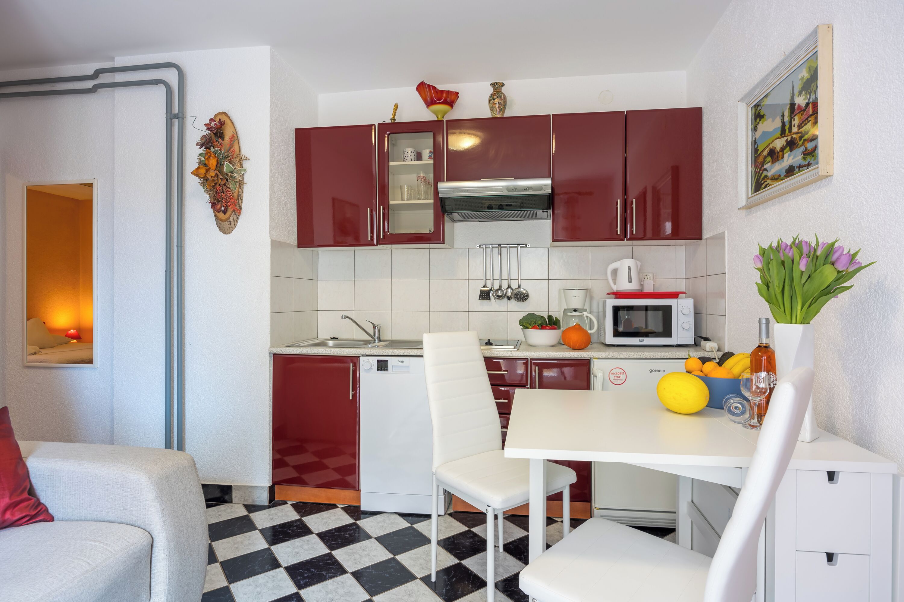 Appartement Familial, plusieurs chambres (Amalija Sea View Apartment 1) | Cuisine privée