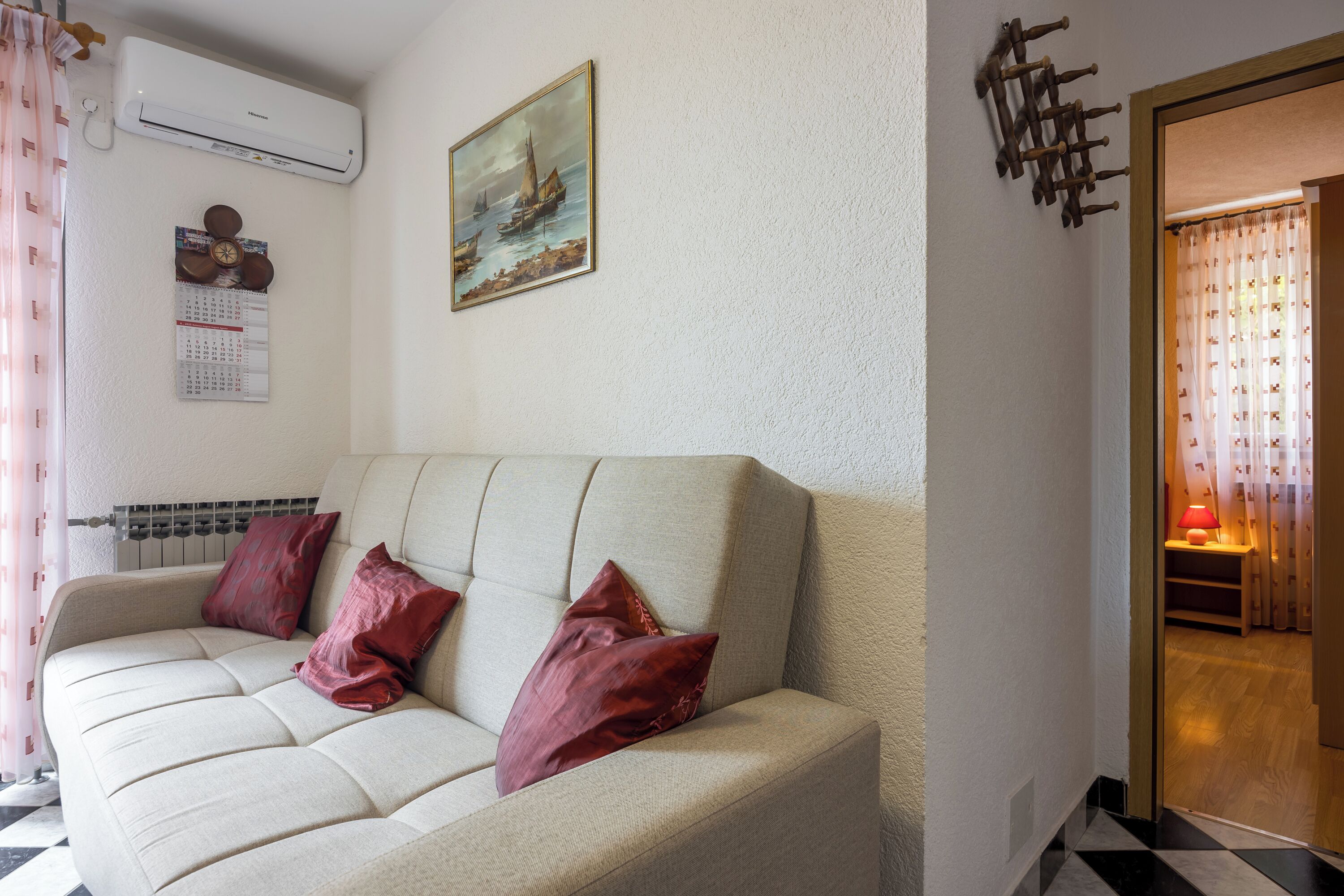 Appartement Familial, plusieurs chambres (Amalija Sea View Apartment 1) | Coin séjour