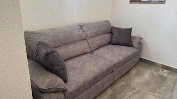 Family Apartment, Multiple Bedrooms (Amalija Sea View Apartment 3) | Living area | 21-inch flat-screen TV with satellite channels