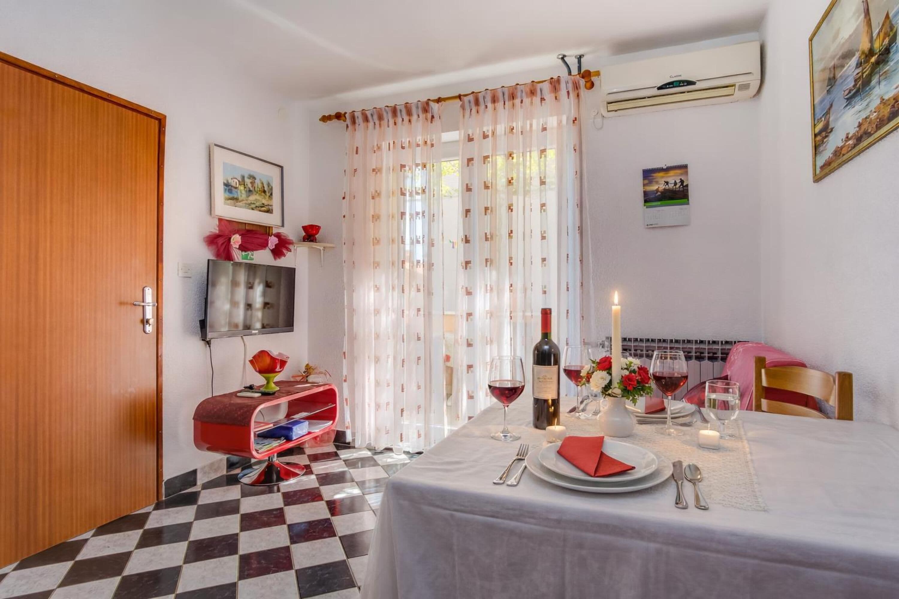 家庭公寓, 多間臥室 (Amalija Sea View Apartment 1) | 用餐區