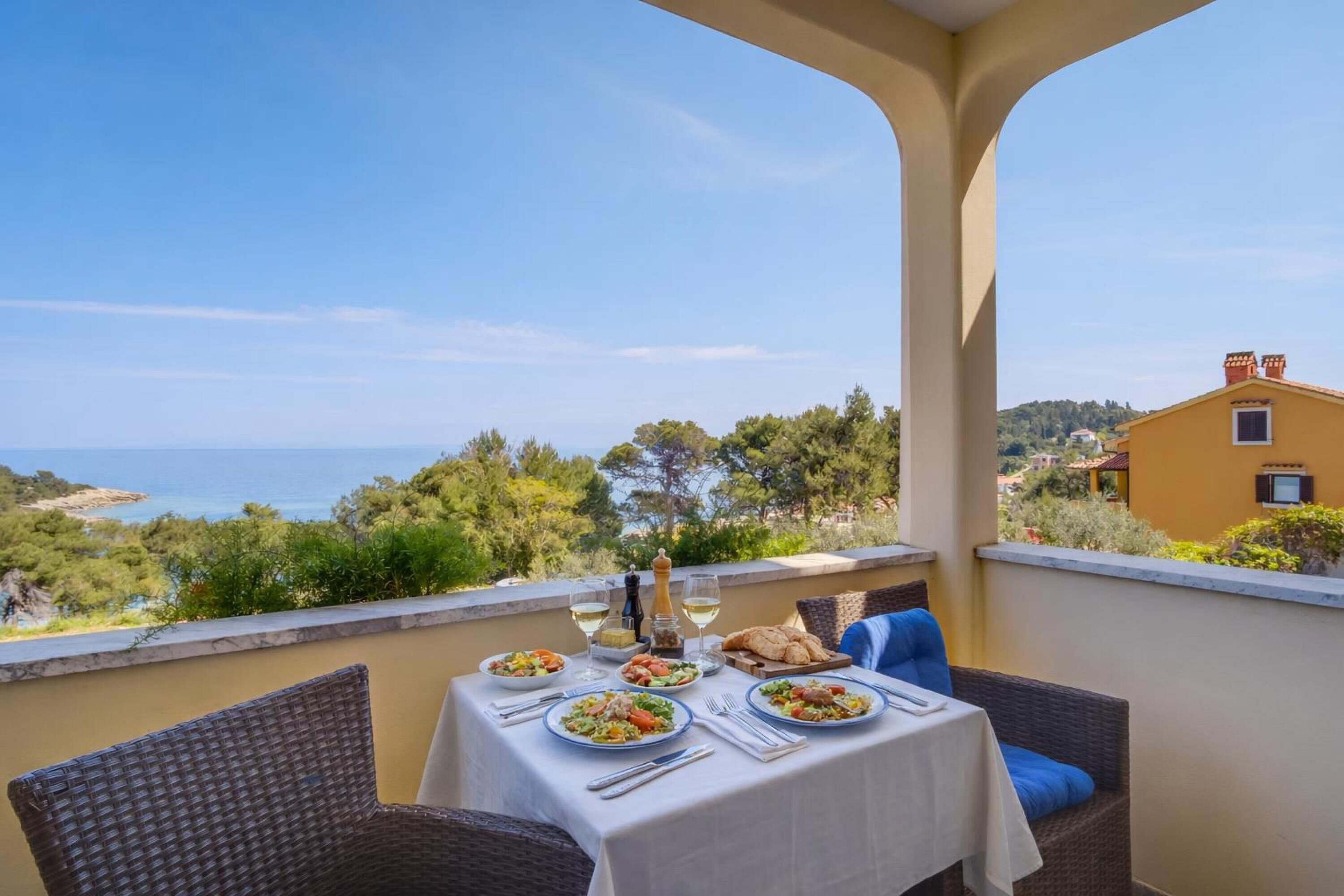 Familjelägenhet - flera sovrum (Amalija Sea View Apartment 2) | Terrass/Patio