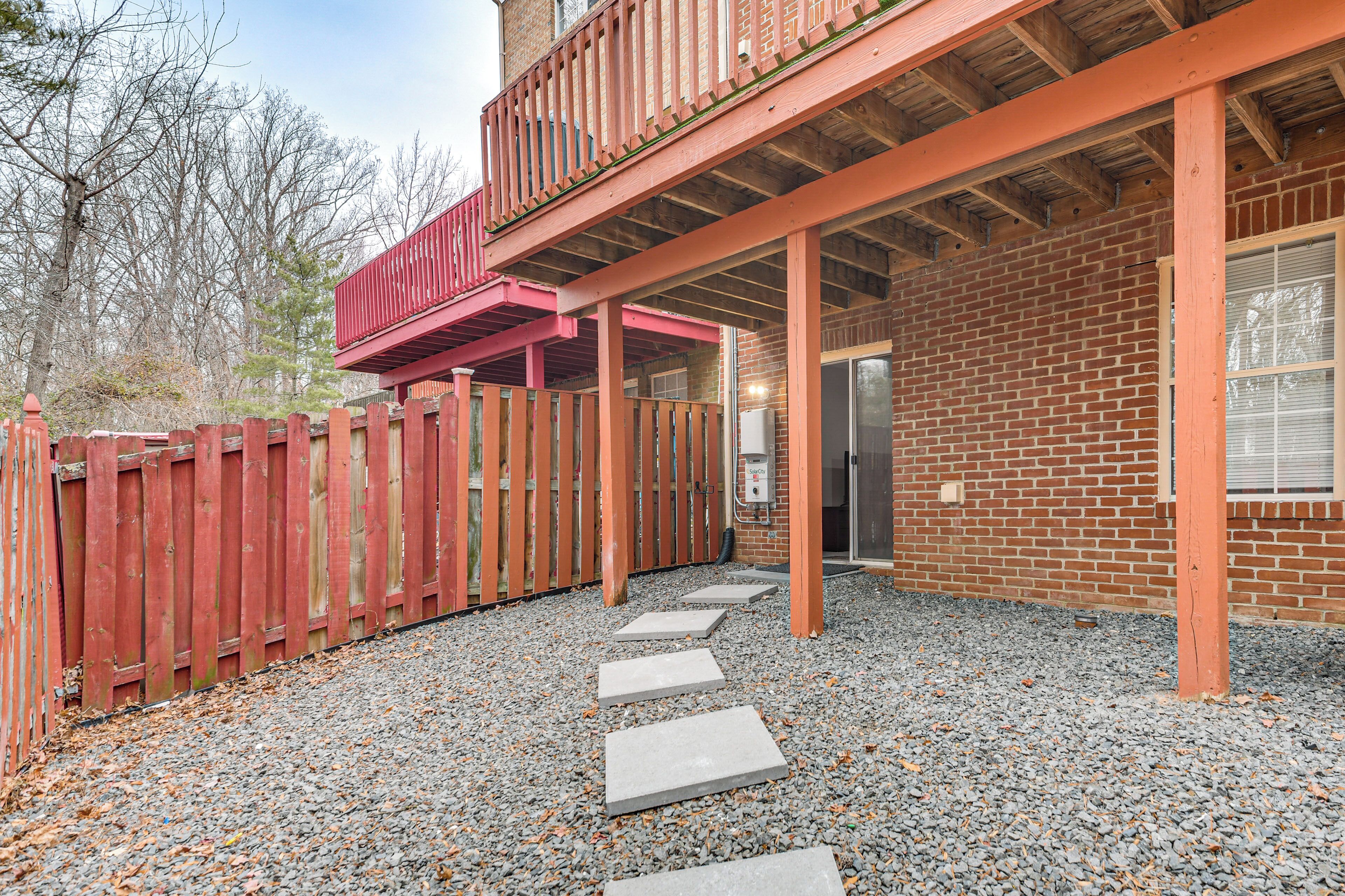 Property Entryway at rear of building row