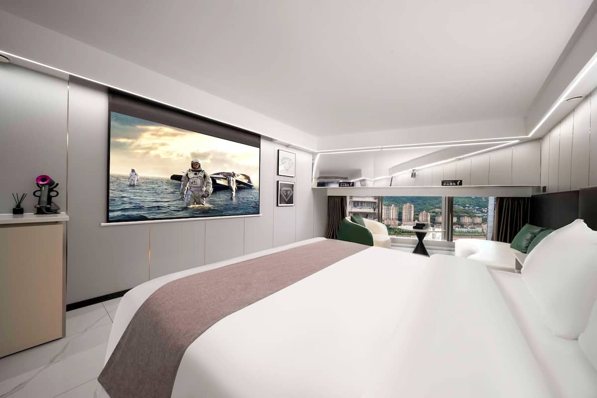 Standard Double Room, City View | Down comforters, blackout drapes, soundproofing, iron/ironing board