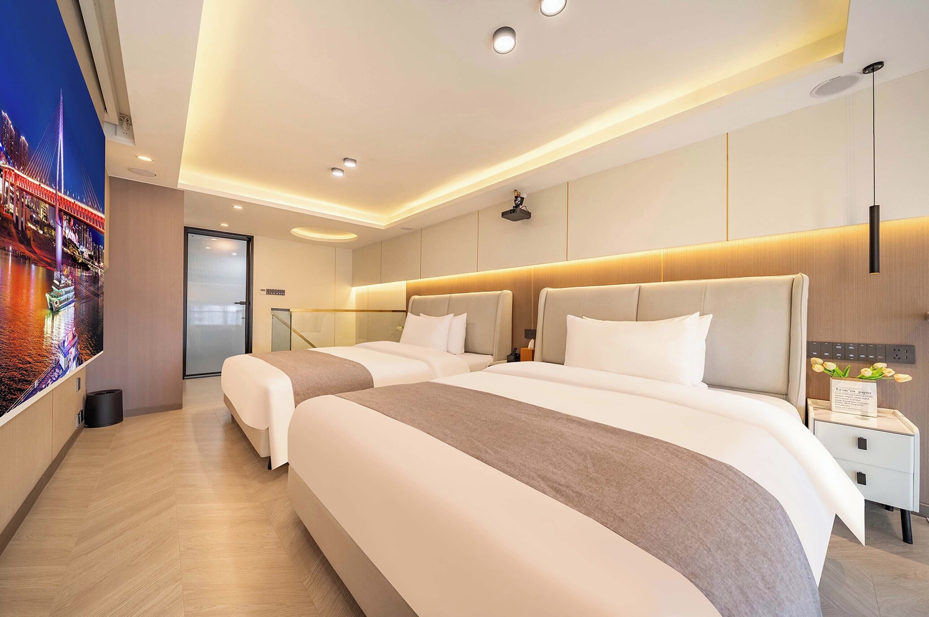 Luxury Twin Room, River View | Down comforters, blackout drapes, soundproofing, iron/ironing board