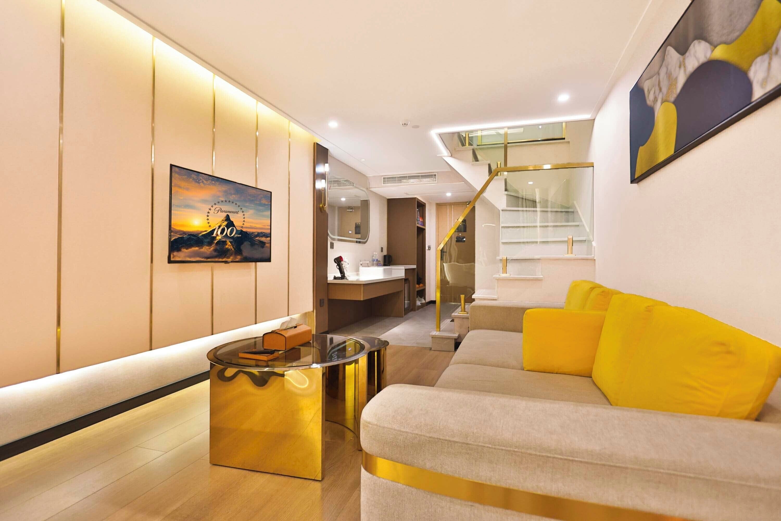 传统开间套房, 城市景观 | 羽绒被、遮光窗帘、隔音、熨斗/熨板