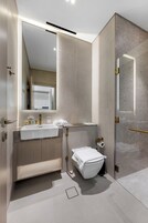 Deluxe Apartment, Balcony, City View | Bathroom | Slippers