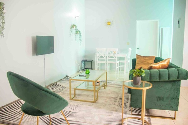 Apartment, 2 Bedrooms, Patio | Living room - Paradis des Palmiers 2 Gorgeous 2bedroom Flat (Potters Village)