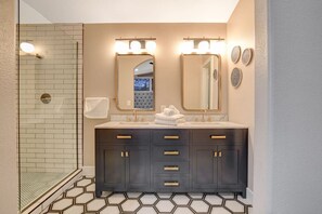Shower, hair dryer - Private Las Vegas Home w/ Pool & Spa, Game Room, Near Red Rock (Las Vegas)