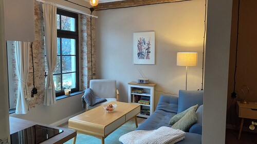 Small cozy room in a half-timbered house