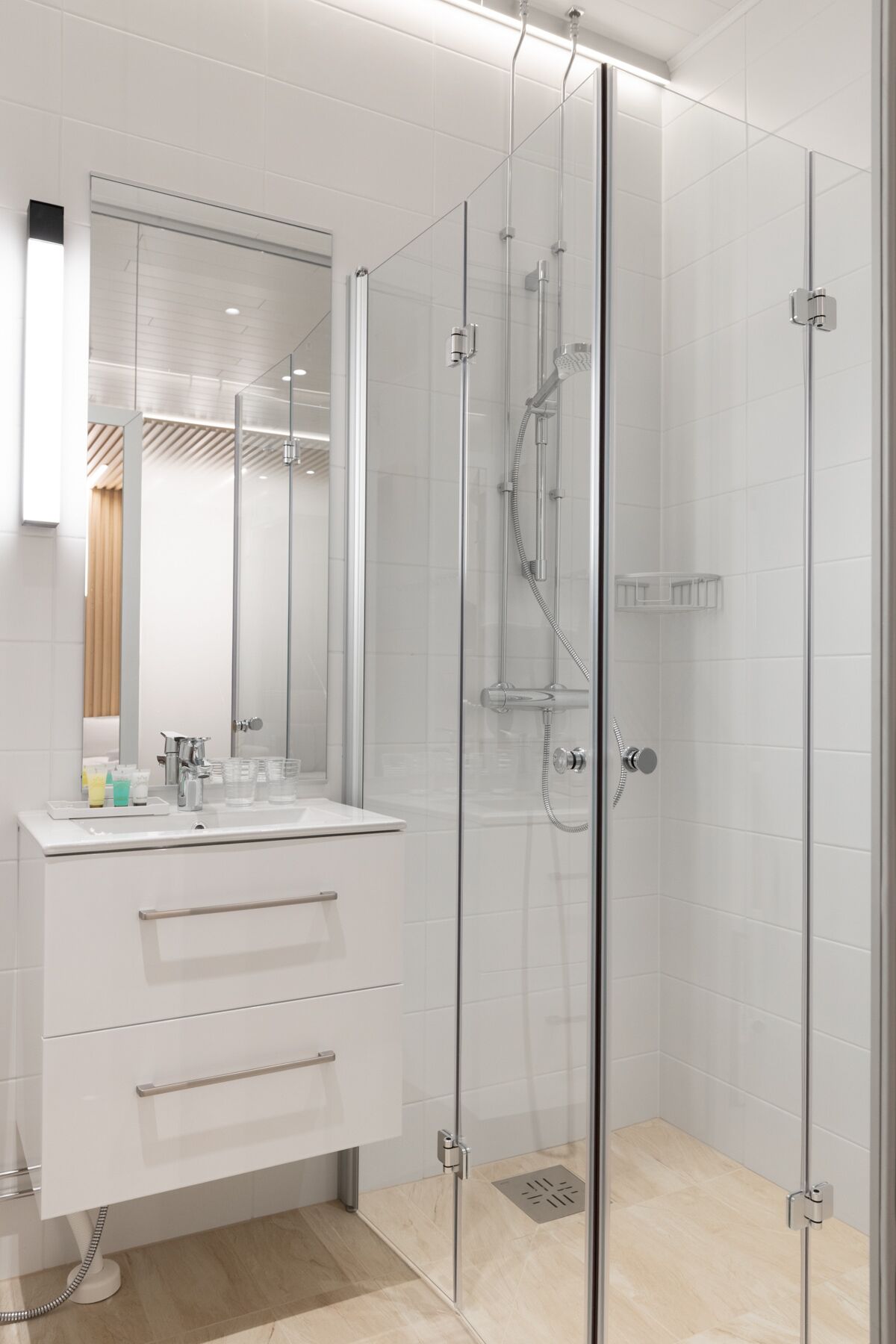 Triple Room, City View | Bathroom | Shower, hair dryer, towels, toilet paper