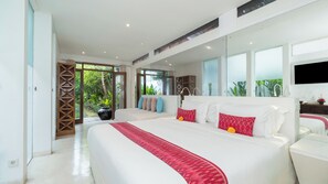 Villa, Poolblick | Schreibtisch, kostenloses WLAN, Bettwäsche