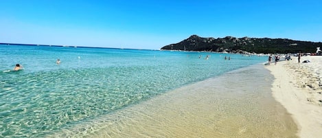 Sun-loungers, beach towels