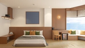 In-room safe, laptop workspace, blackout curtains, iron/ironing board