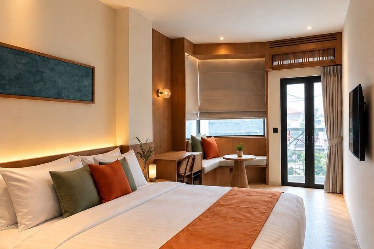 Deluxe Double or Twin Room, Balcony | Minibar, in-room safe, laptop workspace, WiFi (free)