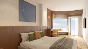 خزنة داخل الغرفة ومساحة عمل للكمبيوتر المحمول وستائر تعتيم ومكواة/لوح كي