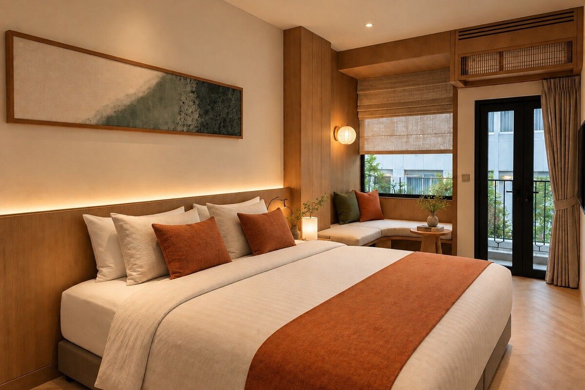 Superior Double Room, Balcony | Minibar, in-room safe, laptop workspace, WiFi (free)