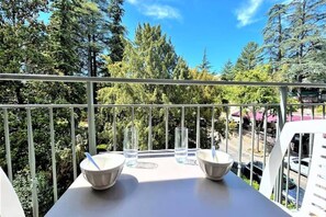 Outdoor dining - Apartment in Provence near Thermal Baths (GREOUX LES BAINS)