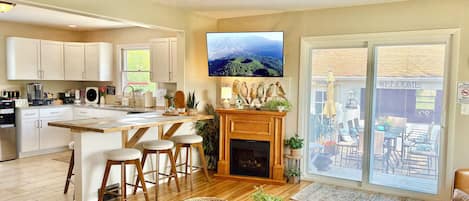 TV, video games, DVD player, table football