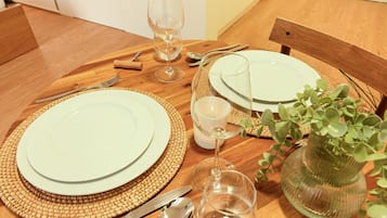 Blackout drapes, iron/ironing board, travel crib, free WiFi