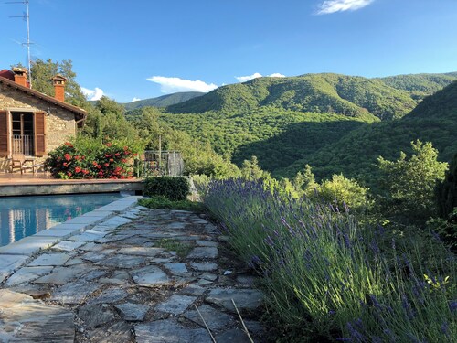 Le Cascate - Traditional Tuscan stone house with Pool in Caprese Michelangelo