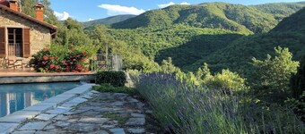 Le Cascate - Traditional Tuscan stone house with Pool in Caprese Michelangelo