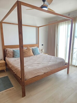 1 bedroom, iron/ironing board, Internet, bed sheets - Shaula 104 New Apartment with Terrace in Estrella Garden Condos, Dominicus (Dominicus)